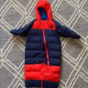 North face baby snowsuit - 6-12 months